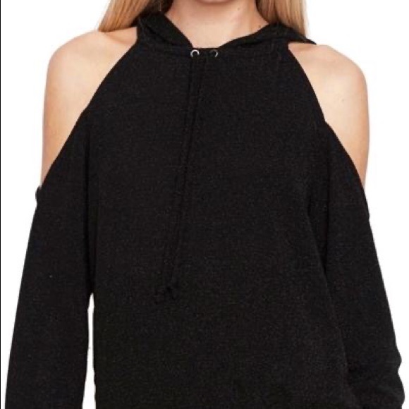 MINKPINK x MPC Metallic Cold Shoulder Hoodie - Picture 1 of 6